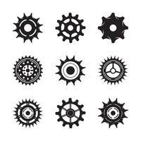 Gear icon vector set. clockwork illustration sign collection. Mechanics symbol.