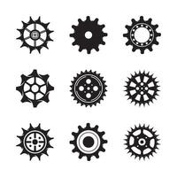 Gear icon vector set. clockwork illustration sign collection. Mechanics symbol.