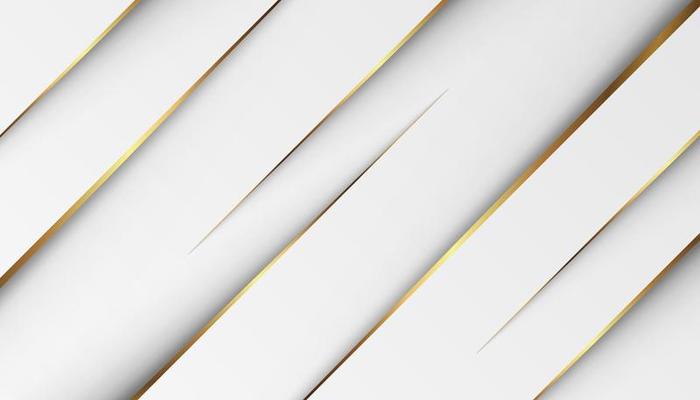 luxury golden light lines with white gray background