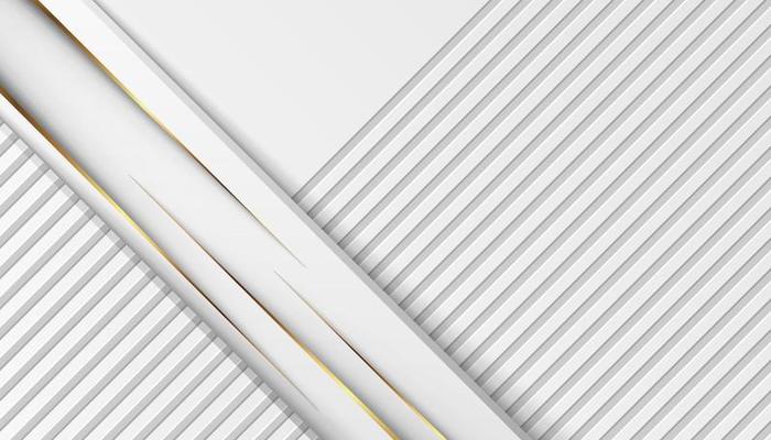 luxury golden light lines with white gray background