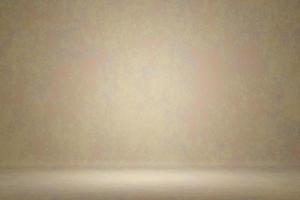 Abstract stylish photo studio portrait background. Wall scratch blur light cream paint grunge backdrop. 3D rendering