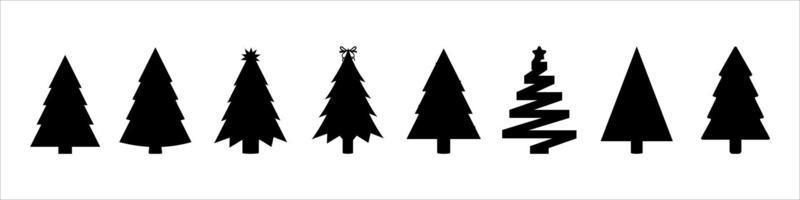 Christmas tree silhouettes vector eps 10