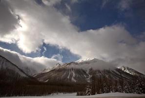 Rocky Mountains in winter photo