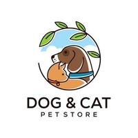 Animal Pet Logo Design Vector Template and card