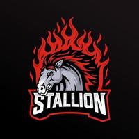 Stallion Mascot Esports Vector Illustration