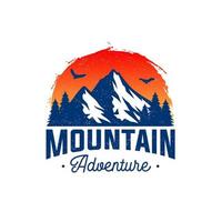 Mountains logo design vector template