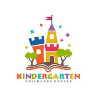 plantillas de logotipo de jardín de infantes para niños vector