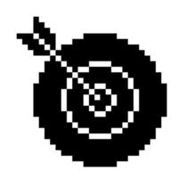 Goal. Pixel Art Business Icon vector