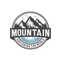 Mountains logo design vector template