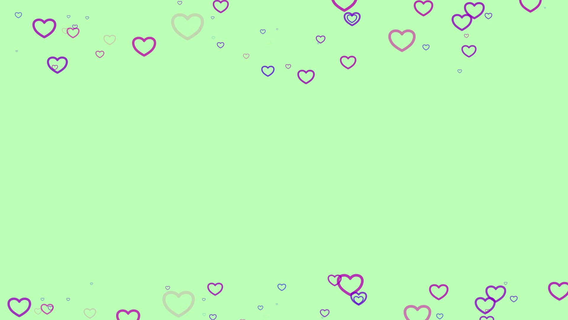 Purple heart particle motion background Faded wallpaper animation with  green pastel color Flying bubble 6471208 Stock Video at Vecteezy