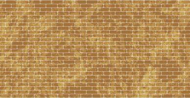 Panoramic background texture old red brickwork, peeling paint - Vector