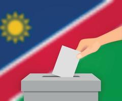 Namibia election banner background. Template for your design vector