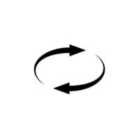 Spin rotate arrow icon. Reload round symbol for your design vector