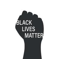 Black lives matter banner design Template for your design vector
