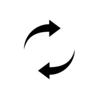 Spin rotate arrow icon. Reload round symbol for your design vector