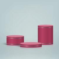 3d minimal scene with podium, Cosmetic product presentation back for your design vector