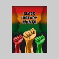 Black History Month Poster vector
