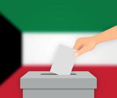 Kuwait election banner background. Template for your design vector