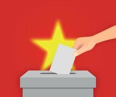 Vietnam election banner background. Template for your design vector