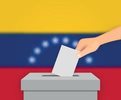 Antecedentes de la pancarta electoral de Venezuela. plantilla para su diseño vector