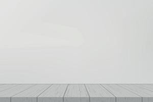 Empty shelf on white wall Template for your design vector