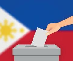 Philippines election banner background. Template for your design vector