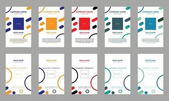 Creative variation card design for download vector