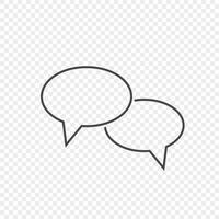 Chat bubble speech vector icon for your design