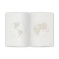 Pasaporte páginas en blanco para sellos. pasaporte vacío con marca de agua para su diseño vector