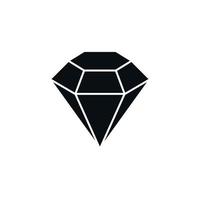 Diamond vector icon. Gemstone symbol for your design