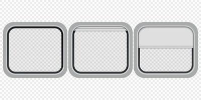 Realistic train window isolated Template for your design vector