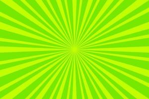 Vibrant green ray star Pattern Background. Sunburst radial backdrop vector