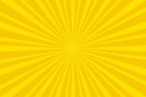 fondo de patrón de estrella de rayo amarillo colorido. telón de fondo radial rayos de sol vector