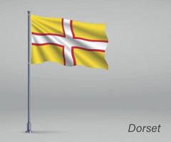 Dorset County Civil Small Hand Waving Flag 