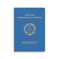 Passport of East Germany vector