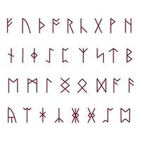 Rune alphabet. Runic gothic letters for your design vector