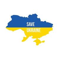 guardar la plantilla de diseño del cartel de ucrania vector