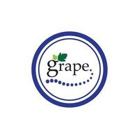 Grapes vector icon illustration design background