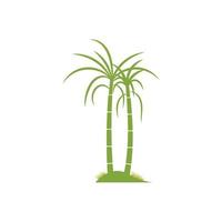 Sugar cane plant logo vector illustration design