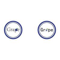 Grapes vector icon illustration design background