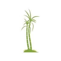 Sugar cane plant logo vector illustration design