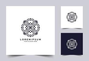 plantilla de logotipo floral vector