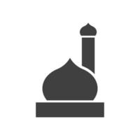 vector de icono de mezquita. Plantillas para varios usos. bienvenido el mes de ramadan