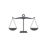 icon vector scales. symbol of law and justice. image of judgment