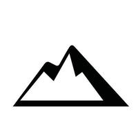 mountain silhouette icon vector