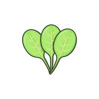 Cartoon icon of spinach illustration vector