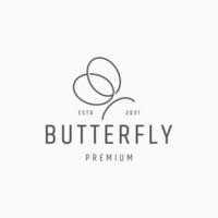 Butterfly logo icon design template vector
