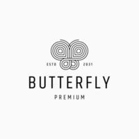 Butterfly logo icon design template vector