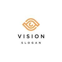 Eye logo icon design template vector