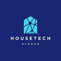 House technology digital logo icon design template vector